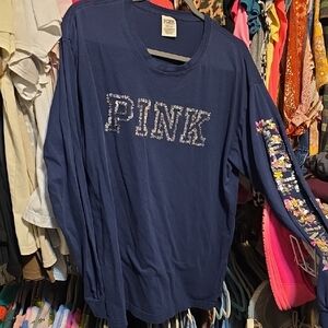 Victoria's Secret Navy Long Sleeve Tee